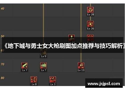 《地下城与勇士女大枪刷图加点推荐与技巧解析》
